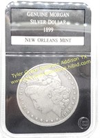 1899-O MORGAN SILVER DOLLAR COIN SLABBED