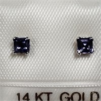 $160 14K Iolite Earrings