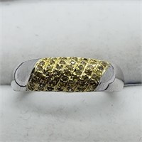 $300 S/Sil Yellow Diamonds Ring