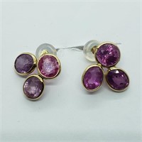 $2800  Pink Sapphires 5Cts Earrings