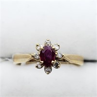 $1000 10K Ruby & Diamonds 1.8Gm Ring