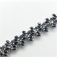 $1200 S/Sil Sapphire 24Gms Bracelet