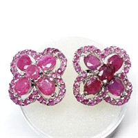 $400 S/Sil Ruby 5Gms Earrings