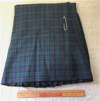 MADE IN CANADA -PURE VIRGIN WOOL KILT-SIZE 14