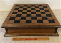 WOODEN CHESS BOARD WITH STORAGE