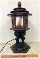 UNIQUE ORIENTAL STYLE LAMP- LION BASE