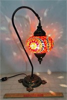 BEAUTIFUL TURKISH  MOSAIC ACCENT LAMP