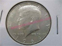 1964 kennedy silver half-dollar (90% silver)