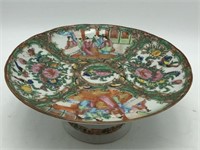 Rose Medallion Pedestal Plate