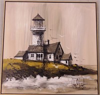 Large Modern Lighthouse Canvas