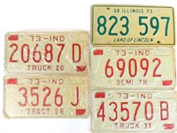 1973 License Plates