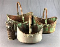 Three Metal Nesting Buckets and More