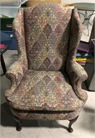 Upholstered Henredon Wingback Chair