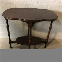 Wooden Occasional Table w/Lower Shelf