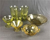 Selection of Vaseline Glass & More
