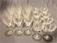 Selection of Crystal Stemware