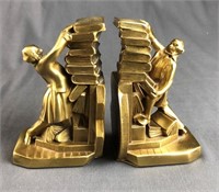 Brass Bookends by PM Craftsmen