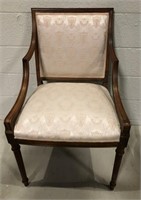 Vintage French Upholstered Armchair