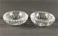 Pair of Waterford Crystal Ashtrays