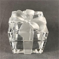 Tiffany & Co Crystal Lidded Trinket Box