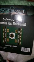Premium faux mink blanket