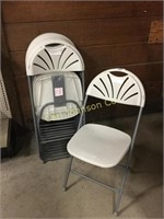 10 FOLDING CHAIRS (CHOICE, SEE NOTE)