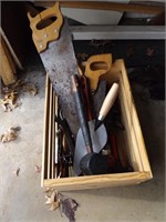 Crate of hand tools