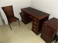 Desk File cabinet and chair