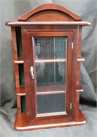 Cherry Wood Color  Curio Cabinet