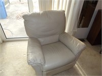White Leather Recliner