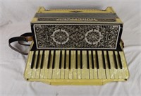 Vintage Wurlitzer Accordion W/ Case Ornate