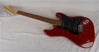 Tradition Electric Guitar Red & Black W/ Gig Bag