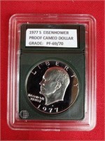 1977-S Eisenhower Proof Cameo Dollar Coin