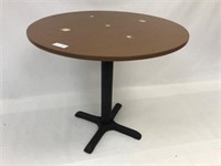 Restaurant Style Table w/Metal Base