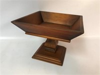Wood Compote/Planter - 7" Tall