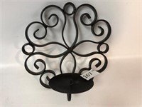Metal Wall Candle Holder - 8" Tall