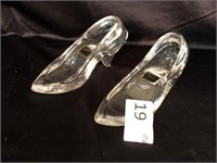 Pr of Oneida Crystal Shoes - 5" Long