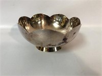 Silverplate Scalloped Bowl by Fisher - 6.5" Dia