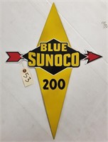 "Blue Sunoco 200" Porcelain Sign