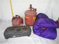 2 Gas Tanks and Camping Items U12C
