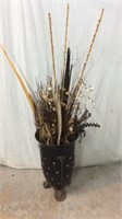 Large Planter w/ Faux Plant Life T11C