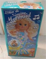 Collectible 1991 Singing Mermaid Toy Doll W