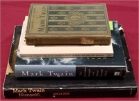 4 Mark Twain Books, 3 Hardback