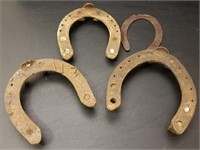 Antique Draft Horse Shoes w/Ice Spikes