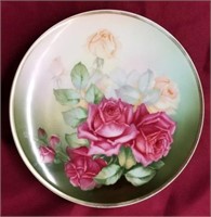 Thomas Sevres Bavaria Hand Painted Rose Plate 10"