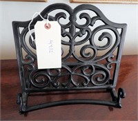 Cast iron style bible/book holder