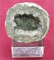 Crosscut Geode on Stand