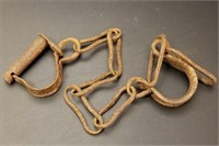 Antique Iron Shackles or Leg Irons