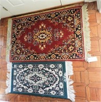 (3) Scatter rugs: Marron sarouk style (32” x50")