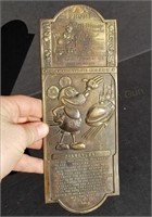 A Tribute to Disney 10" Brass Door Push Plate